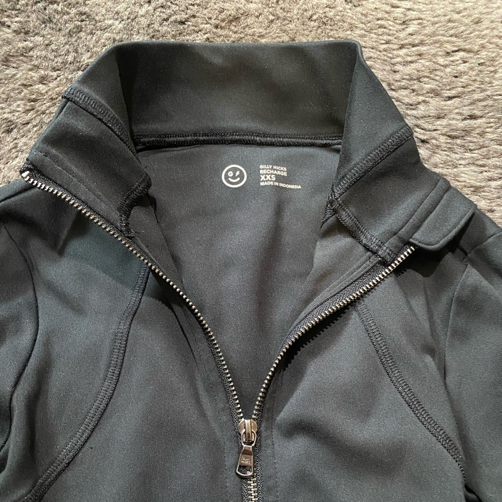 Gilly Hicks Black Zip-Up Jacket